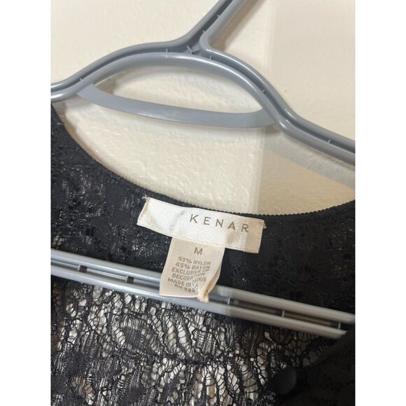 Kenar Y2k Black Lace Tank Womens M Witchy Edwardian Regency Victorian Whimsigoth - Picture 5 of 9